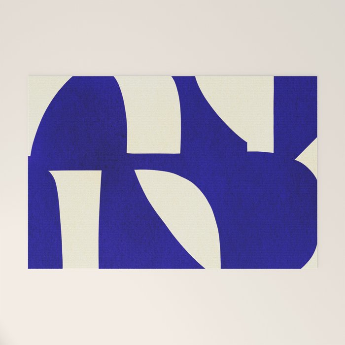 Abstract A15-blue Welcome Mat Gallery Image 1