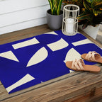 Abstract A15-blue Outdoor Rug Gallery Image 2