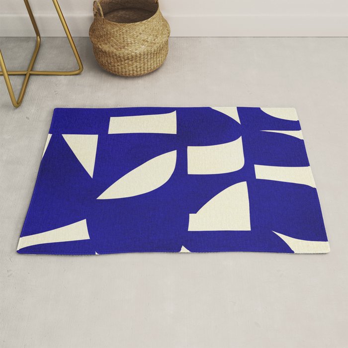 Abstract A15-blue Rug Gallery Image 1