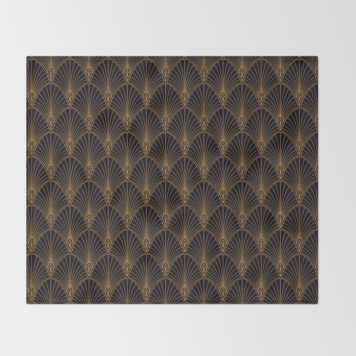 1920s revival Throw Blanket Gallery Image 2