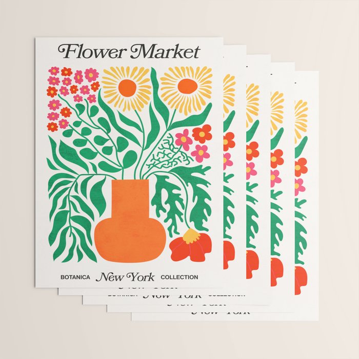 New York: Flower Market 01 | Botanica Edition Wrapping Paper Gallery Image 3