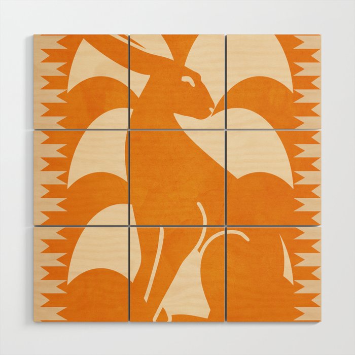 Minimalist Rabbit 3 Wood Wall Art Gallery Image 1