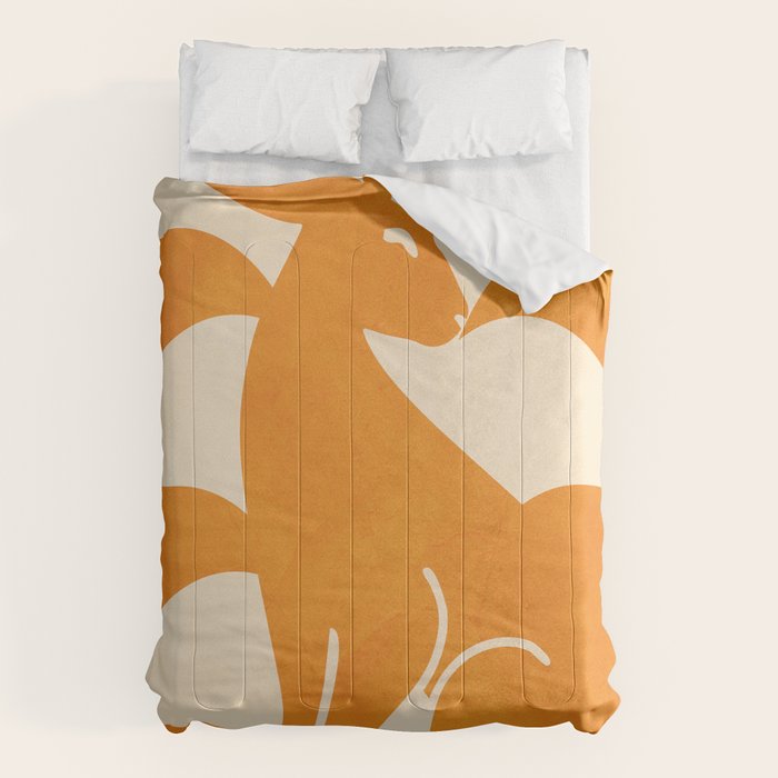Minimalist Rabbit 3 Comforter Gallery Image 1