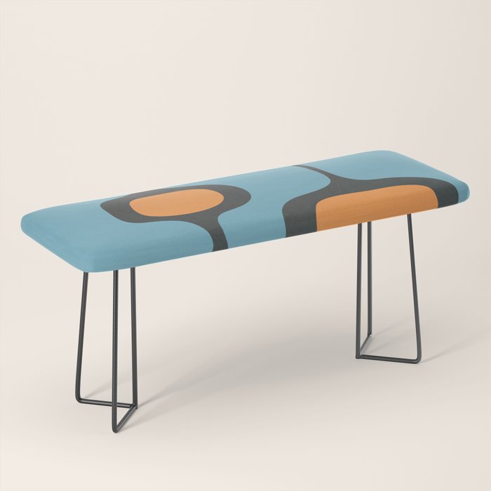 Mid-Century Modern Abstract Art 17 Bench Gallery Image 1