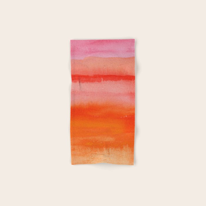 Watercolor Sunset Sky Bath Towel Gallery Image 1