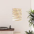Metallic Gold Palm Leaf Poster Gallery Image 2