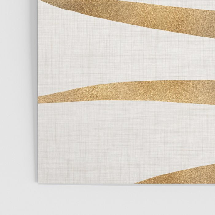 Metallic Gold Palm Leaf Poster Gallery Image 3