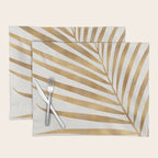 Metallic Gold Palm Leaf Placemat Gallery Image 1