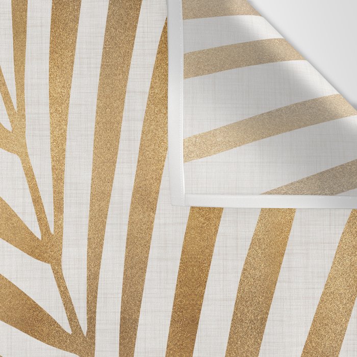 Metallic Gold Palm Leaf Wall Tapestry Gallery Image 3