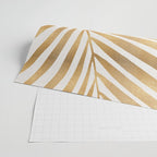 Metallic Gold Palm Leaf Wrapping Paper Gallery Image 2