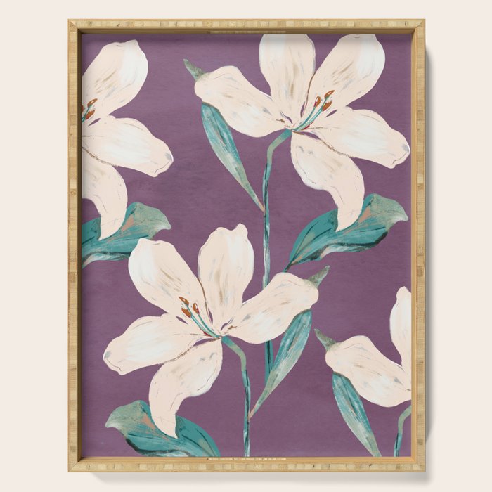 Spring Flowers 5 Serving Tray Gallery Image 1
