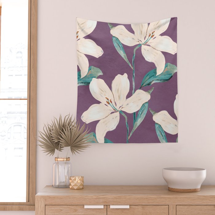 Spring Flowers 5 Wall Tapestry Gallery Image 2