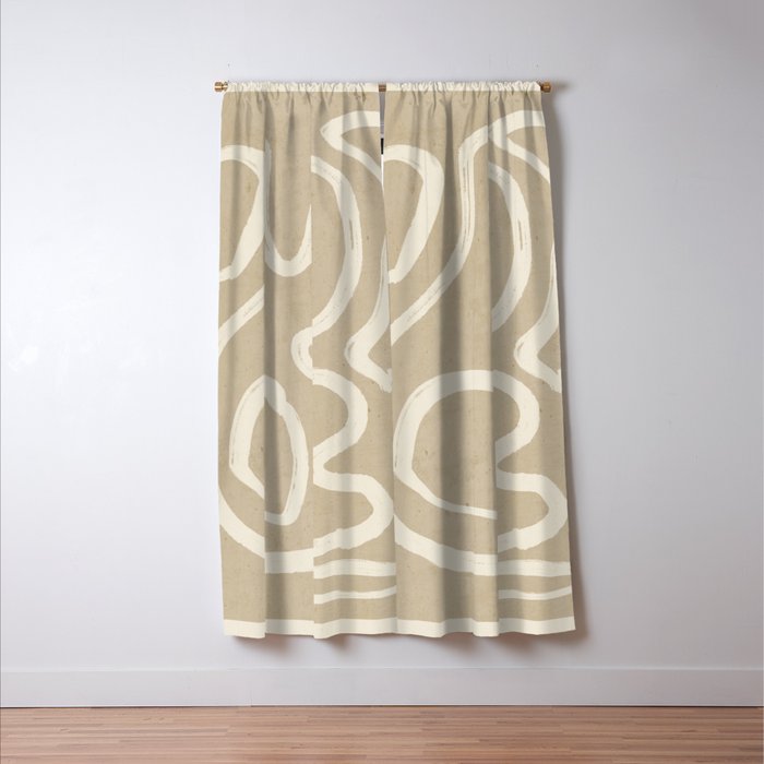 Abstract line art 71 Window Curtain Gallery Image 3