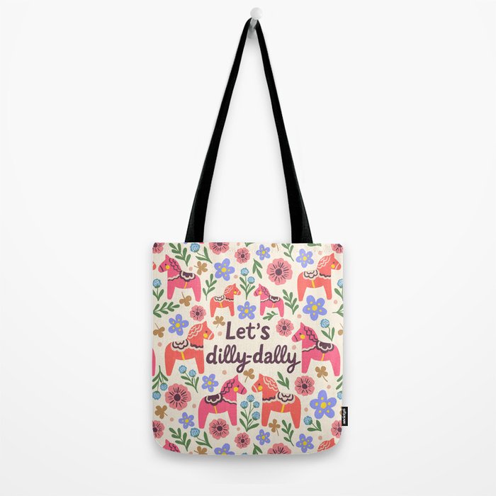 Let us dilly-dally Tote Bag Gallery Image 2