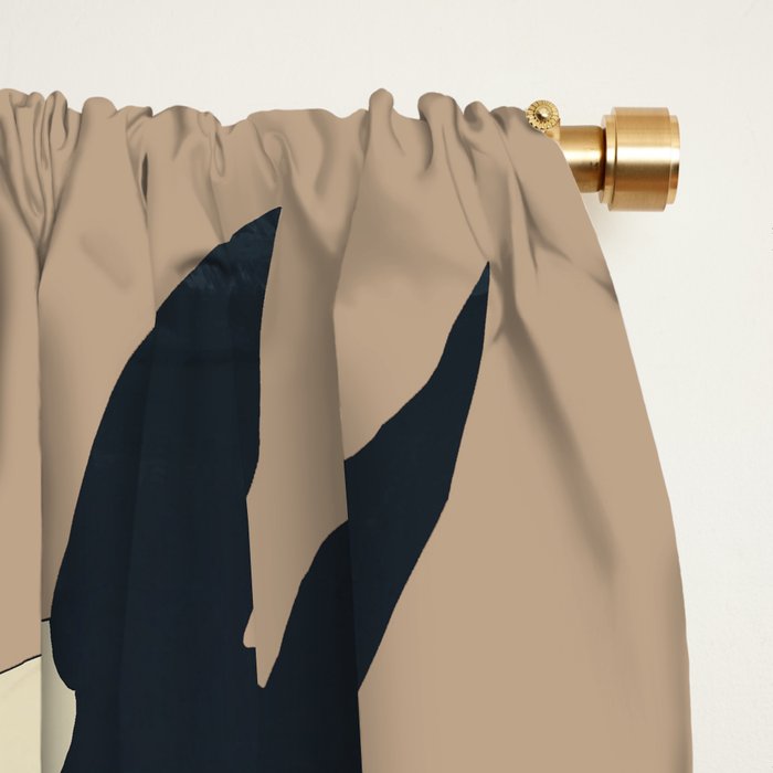 Abstract Minimal Horse 7 Window Curtain Gallery Image 2