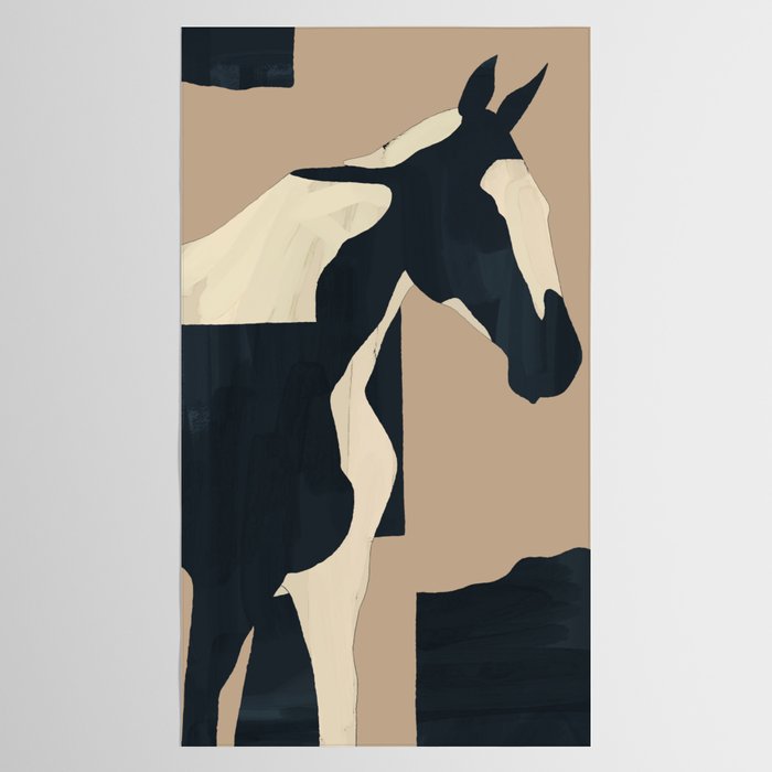 Abstract Minimal Horse 7 Tablecloth Gallery Image 2