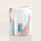 Santorini Greece Mamma Mia Pink House Travel Photography Coffee Mug Gallery Image 4