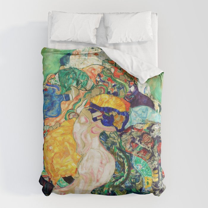 Gustav Klimt Baby in Cradle, 1917/1918 Duvet Cover Gallery Image 6