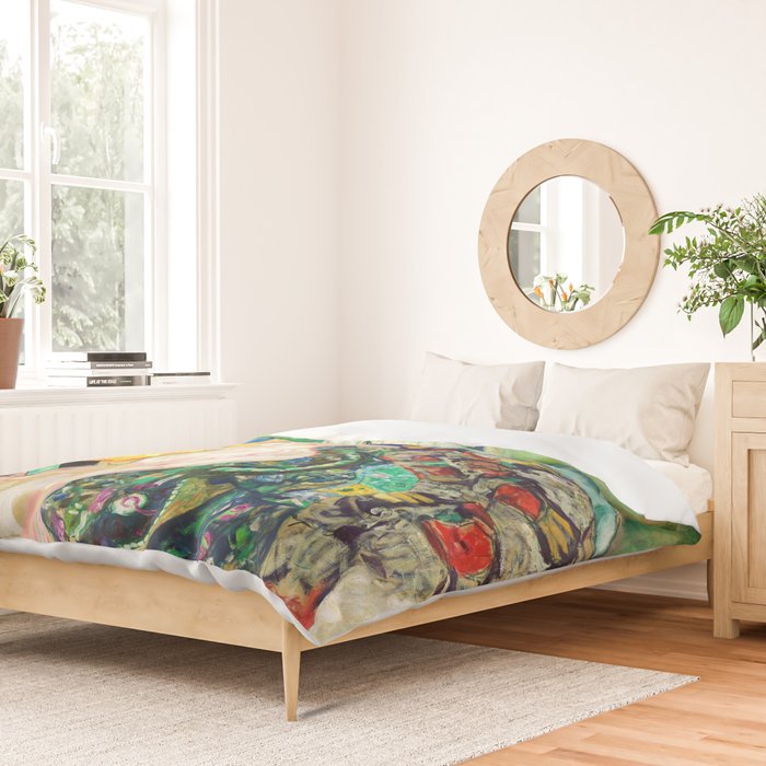 Gustav Klimt Baby in Cradle, 1917/1918 Duvet Cover Gallery Image 2