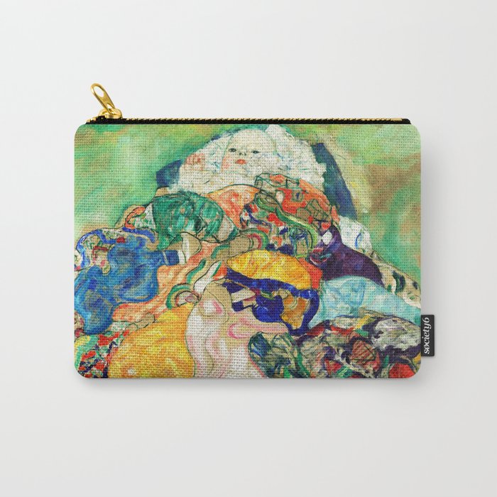 Gustav Klimt Baby in Cradle, 1917/1918 Carry All Pouch Gallery Image 1