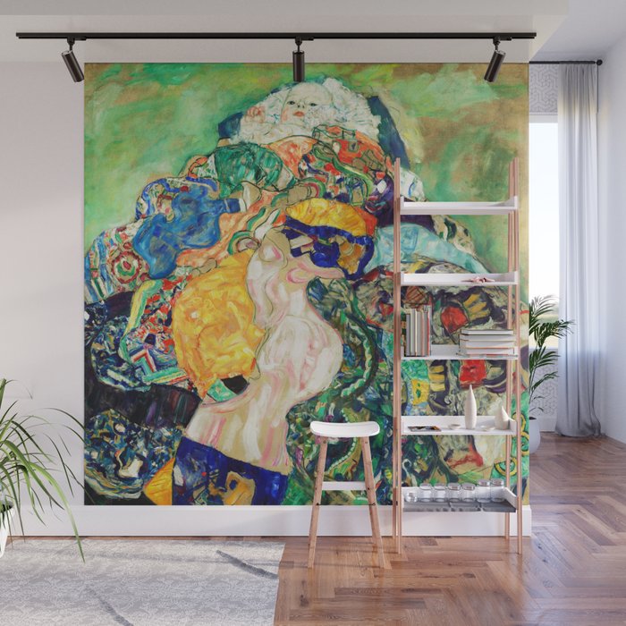 Gustav Klimt Baby in Cradle, 1917/1918 Wall Mural Gallery Image 1