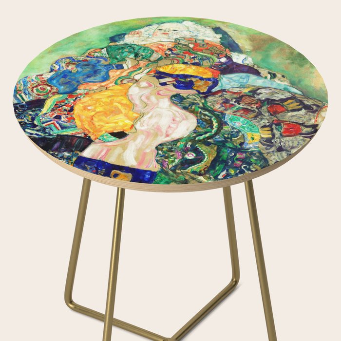 Gustav Klimt Baby in Cradle, 1917/1918 Side Table Gallery Image 2