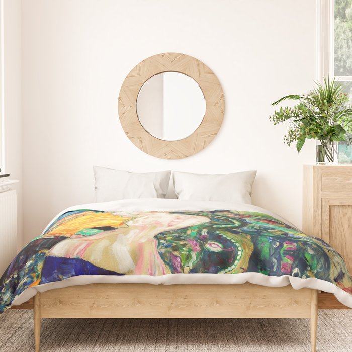 Gustav Klimt Baby in Cradle, 1917/1918 Duvet Cover Gallery Image 3