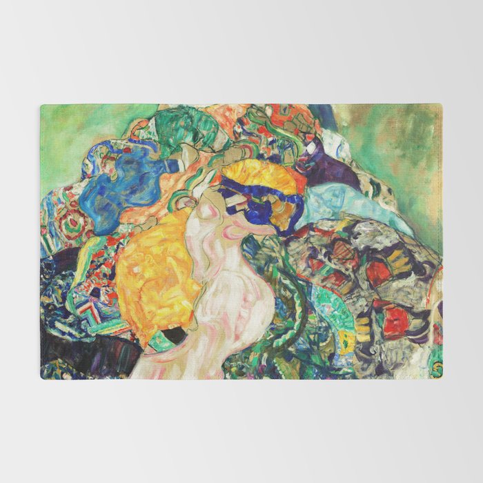 Gustav Klimt Baby in Cradle, 1917/1918 Rug Gallery Image 2