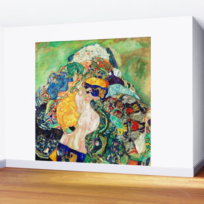 Gustav Klimt Baby in Cradle, 1917/1918 Wall Mural Gallery Image 2