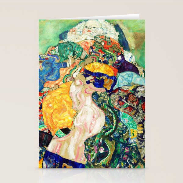 Gustav Klimt Baby in Cradle, 1917/1918 Stationery Card Gallery Image 2