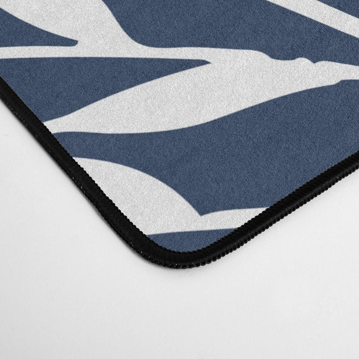 Garden Florals, Navy, Blue, Teal Desk Mat Gallery Image 4