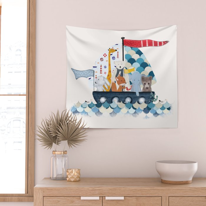 little sailers Wall Tapestry Gallery Image 2
