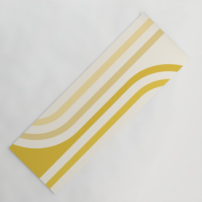 Bold Curvature Stripes XVIII Yoga Mat Gallery Image 1