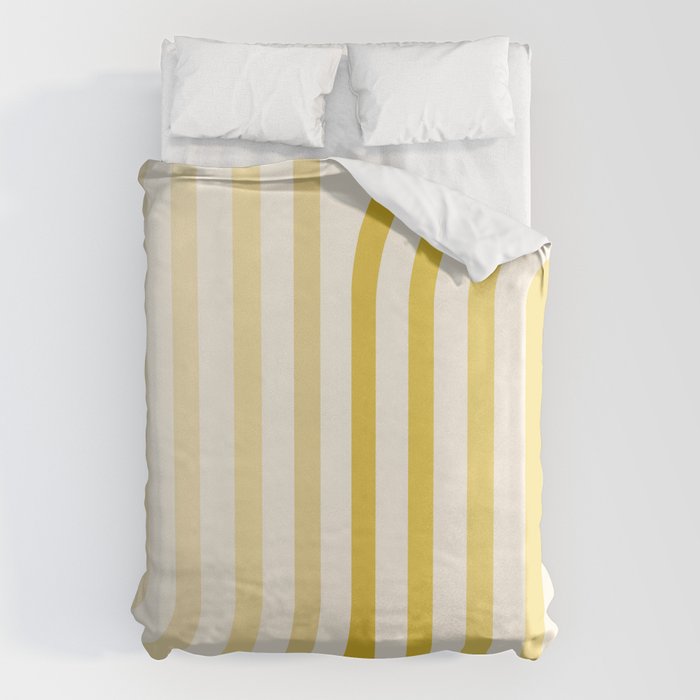 Bold Curvature Stripes XVIII Duvet Cover Gallery Image 1