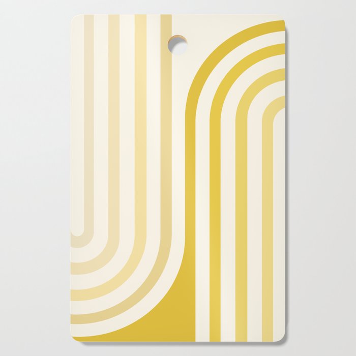 Bold Curvature Stripes XVIII Cutting Board Gallery Image 1
