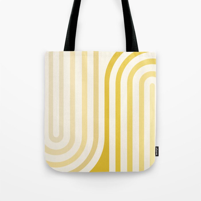 Bold Curvature Stripes XVIII Tote Bag Gallery Image 1