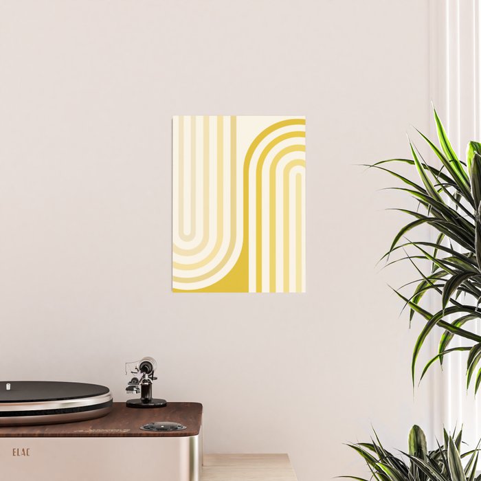 Bold Curvature Stripes XVIII Poster Gallery Image 2