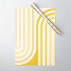 Bold Curvature Stripes XVIII Wrapping Paper Gallery Image 1