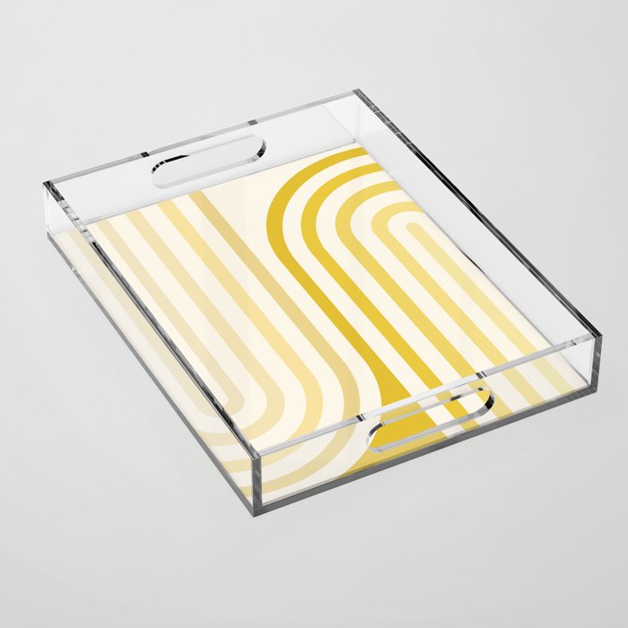 Bold Curvature Stripes XVIII Acrylic Tray Gallery Image 1