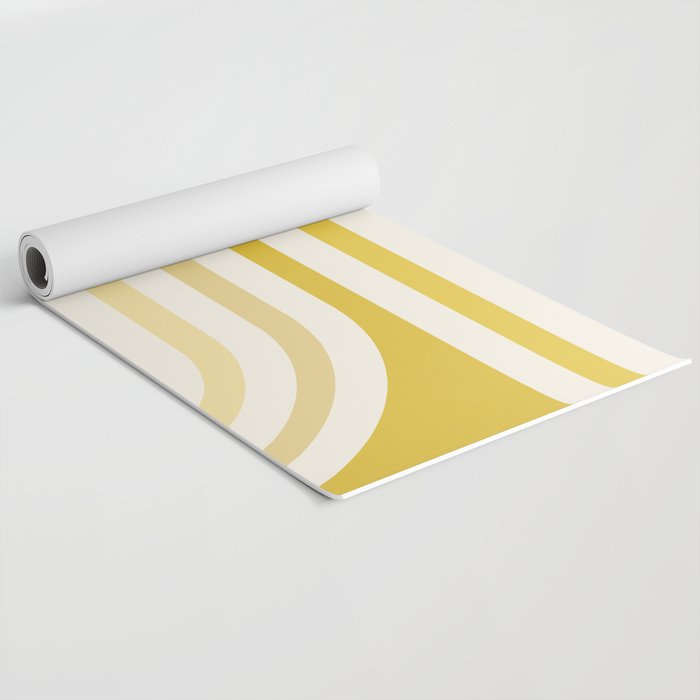 Bold Curvature Stripes XVIII Yoga Mat Gallery Image 2