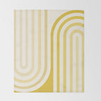 Bold Curvature Stripes XVIII Throw Blanket Gallery Image 2