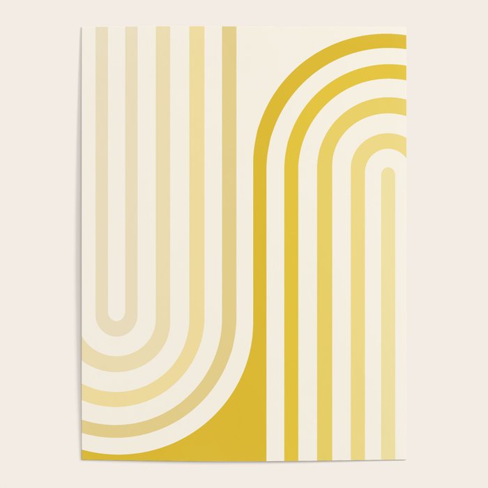 Bold Curvature Stripes XVIII Poster Gallery Image 1