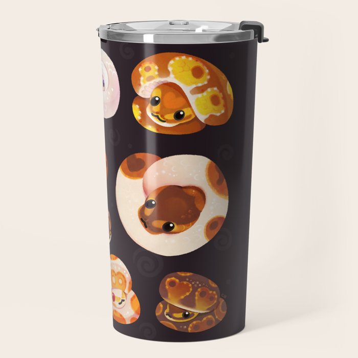Shy ball pythons - dark Travel Mug Gallery Image 2