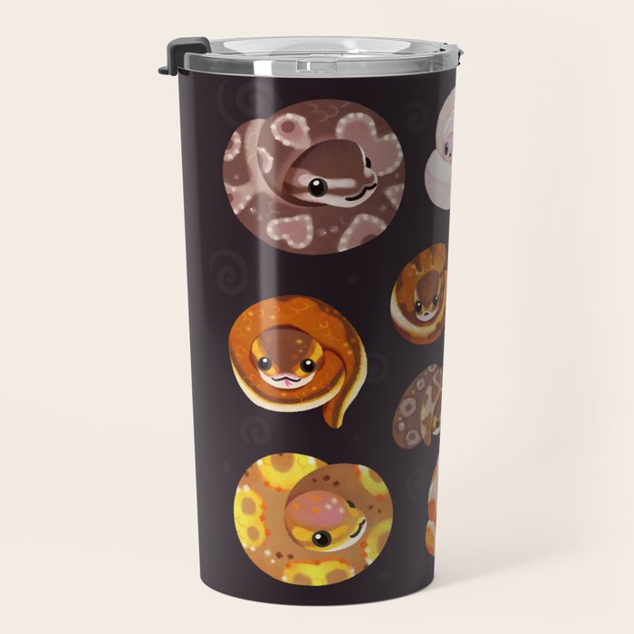 Shy ball pythons - dark Travel Mug Gallery Image 3