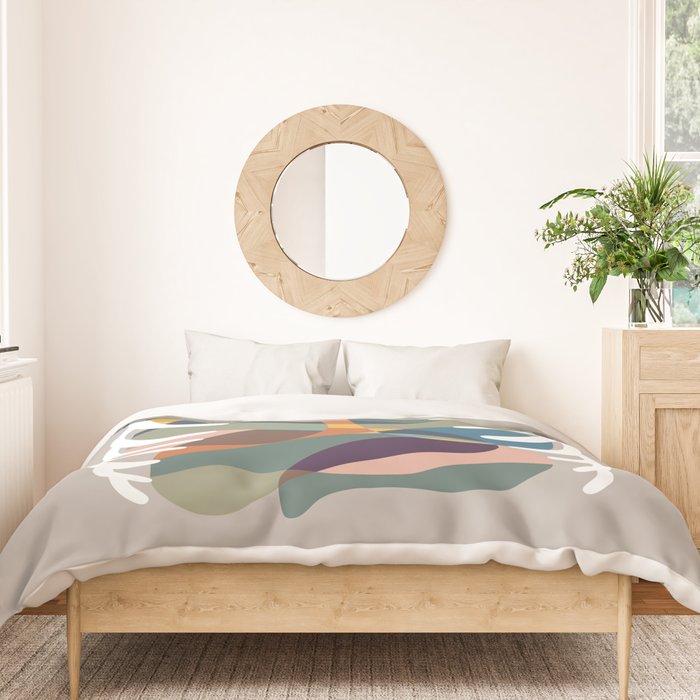 Cat Landscape 107: Here Comes the Cat Duvet Cover Gallery Image 3