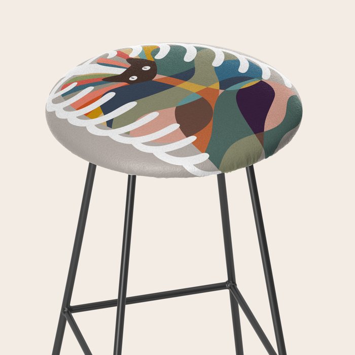 Cat Landscape 107: Here Comes the Cat Stool Gallery Image 2