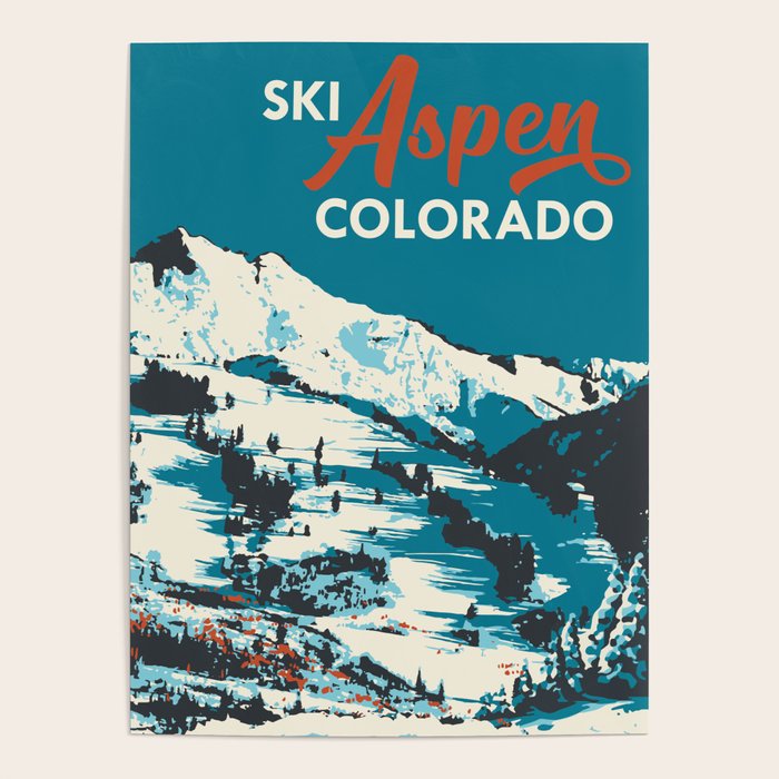 Vintage Ski Aspen Poster Poster Gallery Image 4