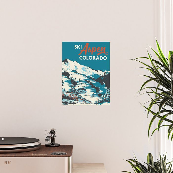 Vintage Ski Aspen Poster Poster Gallery Image 2