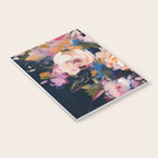 Splashes of Pink and Navy Flowery Art Notebook Gallery Image 3