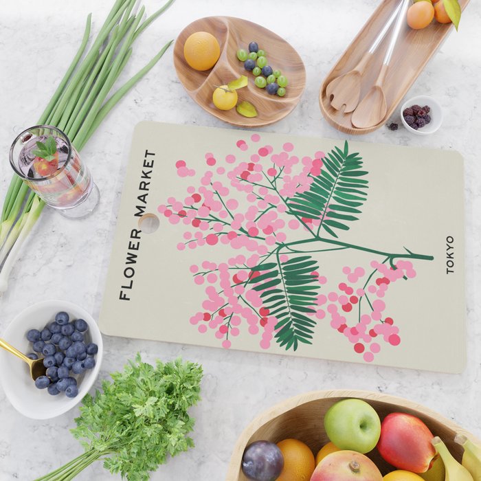 Flower Market 03: Tokyo Cutting Board Gallery Image 2